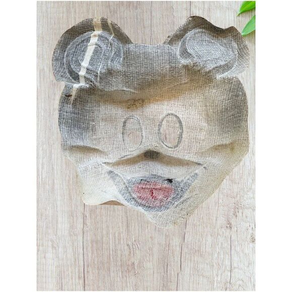 Vintage Halloween Mickey Mouse Cheesecloth Mask - Picture 3 of 4